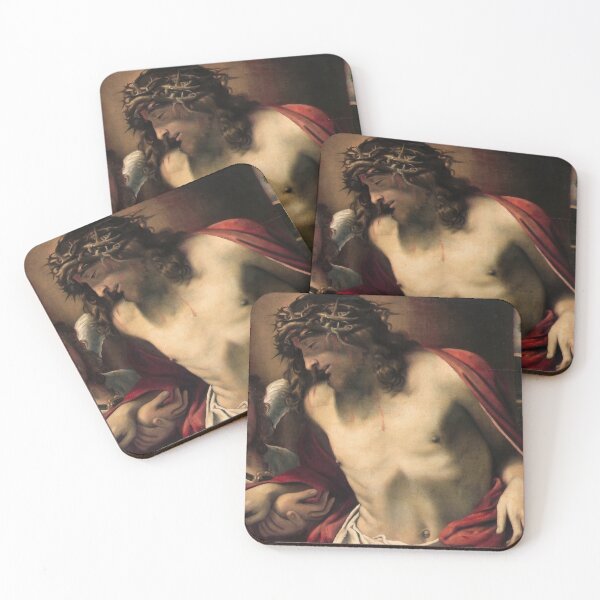 Item preview, Christ Wearing Crown of Thorns Annibale Carracci Painting designed and sold by TheSoulOfArt.