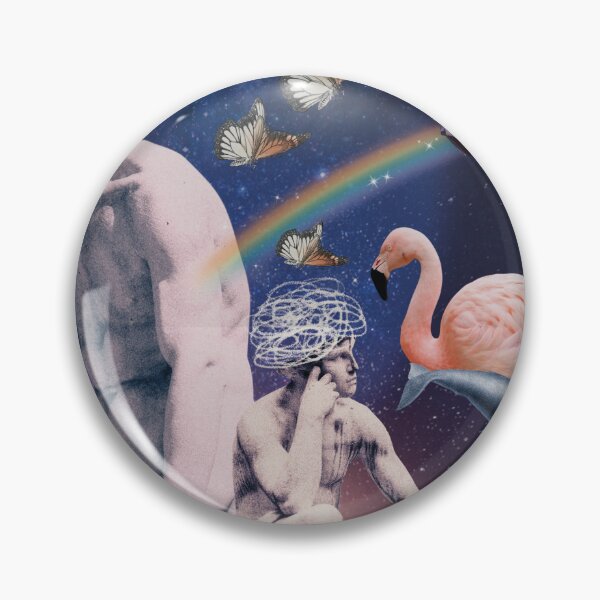 Item preview, Surreal space collage: Aesthetic art with antique statues designed and sold by Mauswohn.