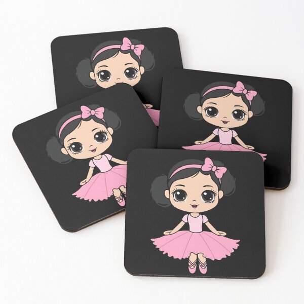 Item preview, Cartoon Girl Ballerina Pink Tutu Ballet Dancing designed and sold by ForThe2F0X1Folks.