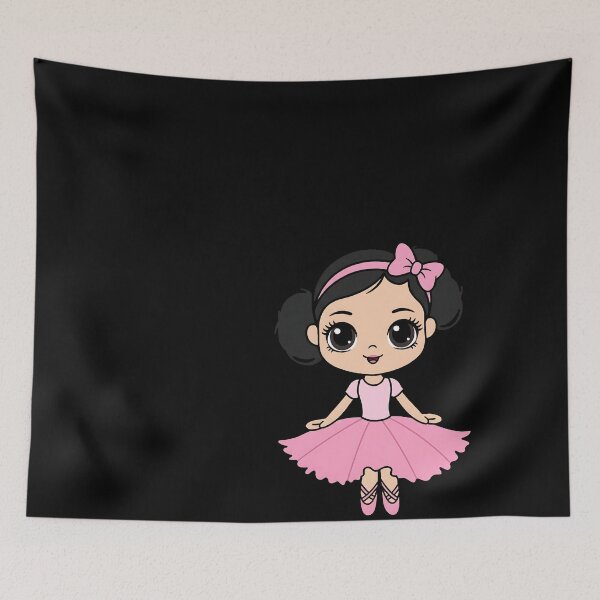 Item preview, Cartoon Girl Ballerina Pink Tutu Ballet Dancing designed and sold by ForThe2F0X1Folks.