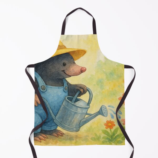 Item preview, Gardening Mole: An aesthetic watercolor illustration for nature lovers designed and sold by Mauswohn.