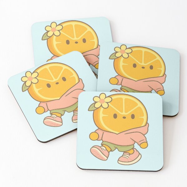 Item preview, Kawaii Orange – Cute Citrus Fruit Illustration designed and sold by Aloloco.