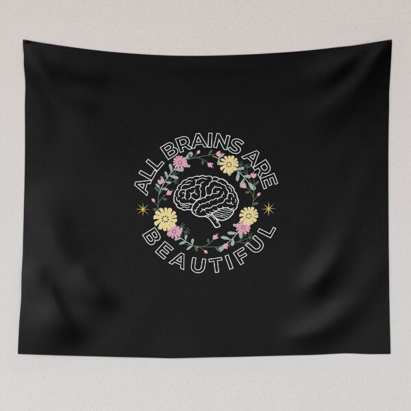Item preview, All Brains Are Beautiful – Neurodiversity Pride designed and sold by YAKOUT-STUDIO.