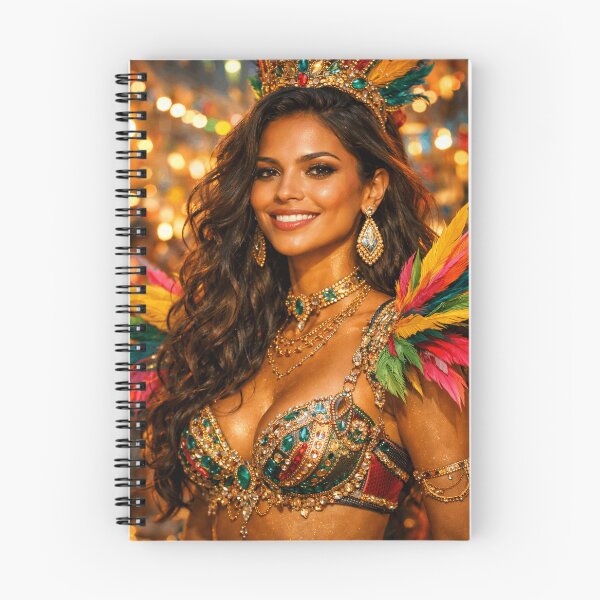 Item preview, Brazil Carnival Muse – Festival Queen Cinematic Portrait Poster designed and sold by SEIMEI2025.