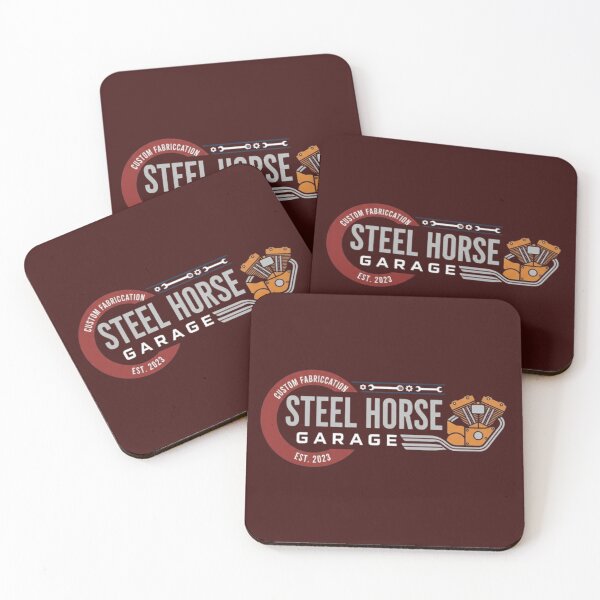 Item preview, Steel Horse Garage – Bold Mechanical Logo designed and sold by Dogandesighn.