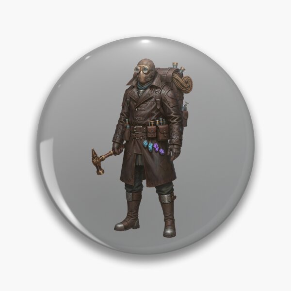 Item preview, Dark Steampunk Crystal Scavenger & Wasteland Artificer designed and sold by The Visual Syllabus.