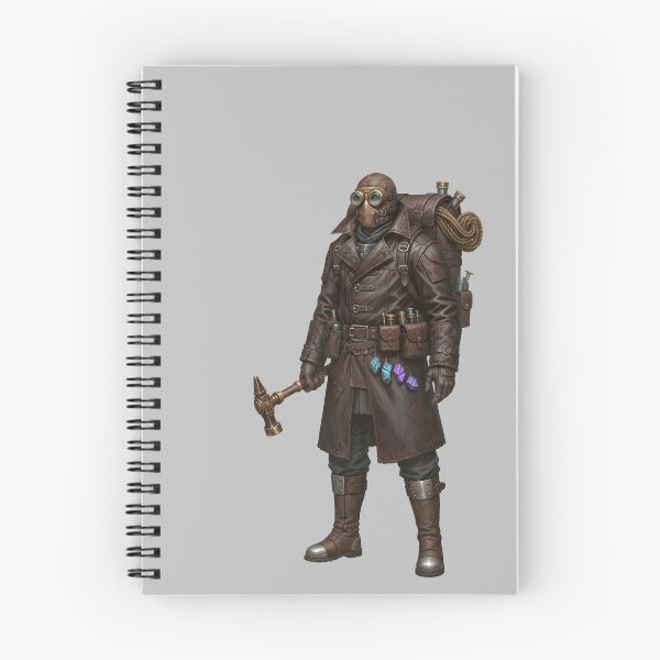 Item preview, Dark Steampunk Crystal Scavenger & Wasteland Artificer designed and sold by The Visual Syllabus.
