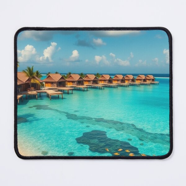 Item preview, Sunny Beachfront Resort and Clear Turquoise Water designed and sold by Vida e Arte.