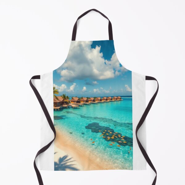 Item preview, Sunny Beachfront Resort and Clear Turquoise Water designed and sold by Vida e Arte.