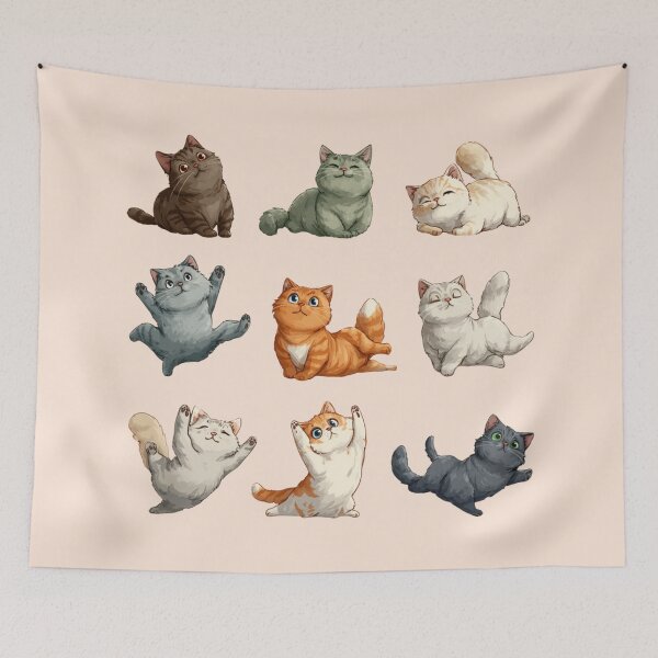 Item preview, Cat Poses designed and sold by bubblyrainbow.