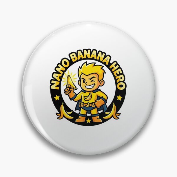 Item preview, Nano Banana Hero – Funny Mischief Cartoon Superhero Sticker designed and sold by Imaginarium of Chaos falcon88 .