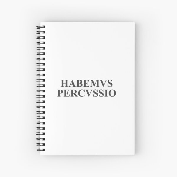 Item preview, "habemus percussio" head over heels musical designed and sold by macandcheeseitz.