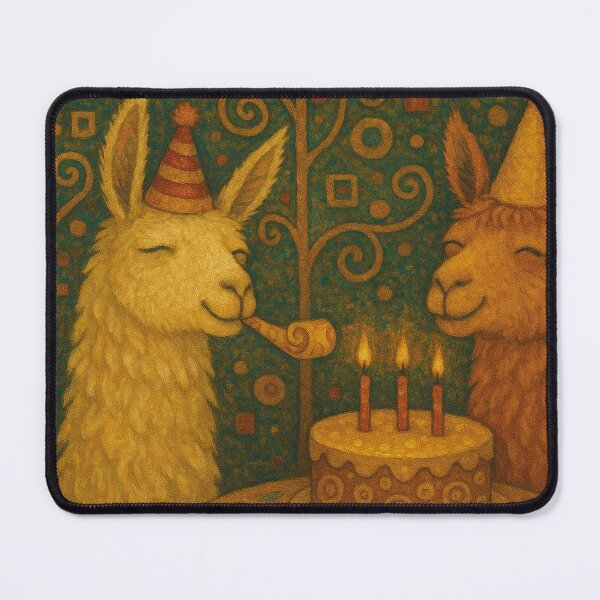 Item preview, Celebrating alpacas with cake: Aesthetic illustration for a birthday designed and sold by Mauswohn.