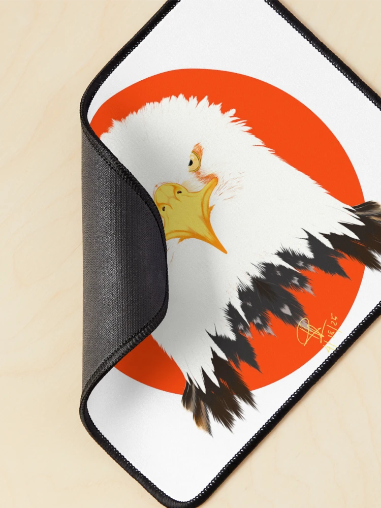 Thumbnail 2 of 5, Mouse Pad, Fierce eagle designed and sold by Rhapsodic1290.