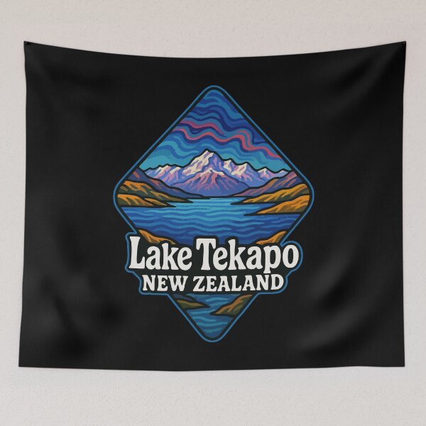 Item preview, Lake Tekapo New Zealand Trippy Art Travel designed and sold by TomFrontierArt.