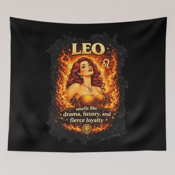 Item preview, Leo Zodiac Fire Lion Symbol Design designed and sold by AlvelinaCP.