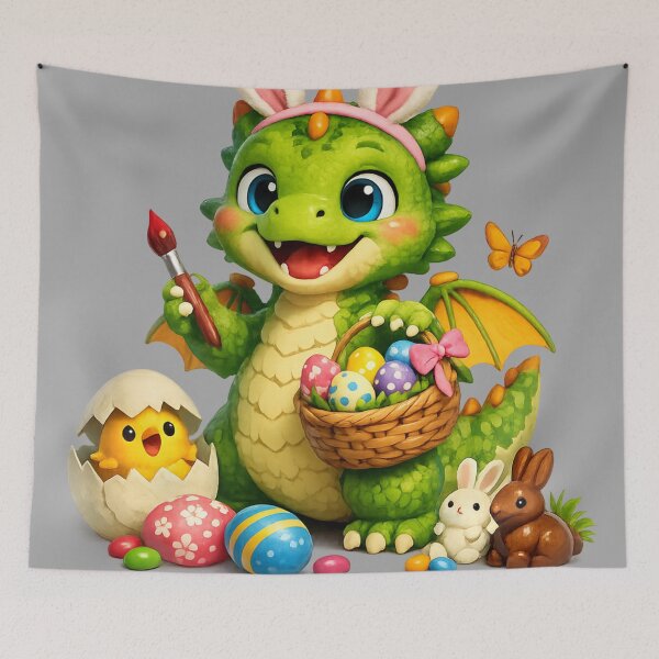 Item preview, Eggstra Cute Baby Dragon Easter Celebration – Magical Spring Vibes designed and sold by RolMerch.