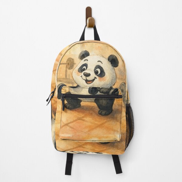 Item preview, Panda strength training: Aesthetic watercolor illustration for fitness fans designed and sold by Mauswohn.