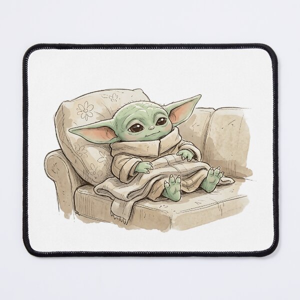 Item preview, BABY YODA RESTING ON SOFA designed and sold by LIS AND MELIVERSO.