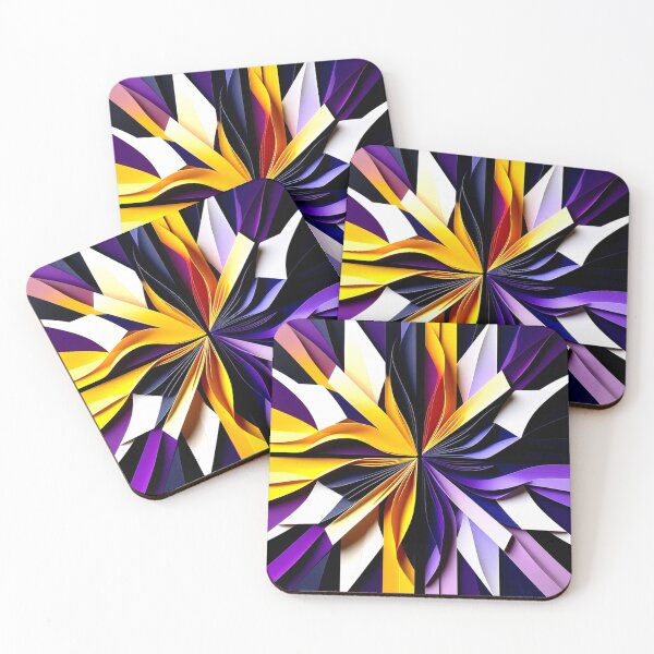Item preview, origami quadrant colorful origami style geometric abstract design designed and sold by SmashingDeals.