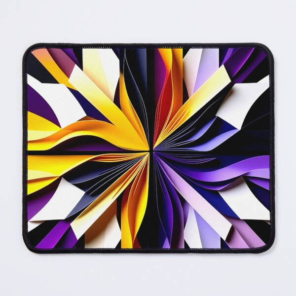 Item preview, origami quadrant colorful origami style geometric abstract design designed and sold by SmashingDeals.