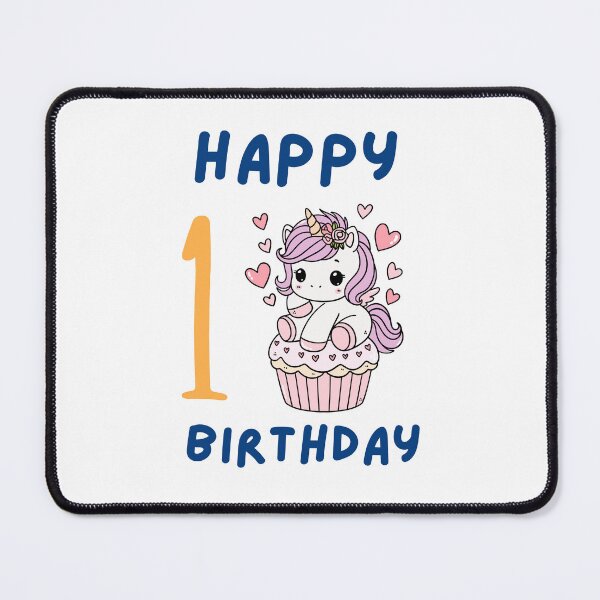 Item preview, Cute Unicorn 1st Birthday Cupcake Design designed and sold by Elly for Design (Power of Creation).