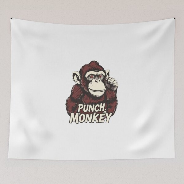 Item preview, Punch Monkey – Funny Retro Meme Design for Trend Lovers designed and sold by Sweet Dreams & Fantasia.