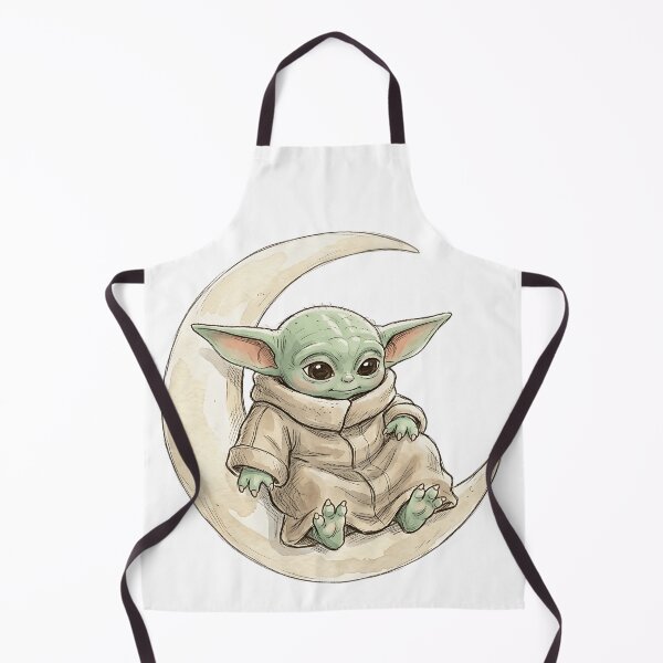 Item preview, BABY YODA ON A CRESCENT MOON designed and sold by LIS AND MELIVERSO.