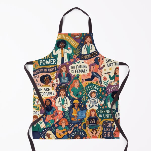 Item preview, Girl Power Women Empowerment Collage | Feminist Strength in Unity | The Future Is Female Illustration designed and sold by flowerpower999.