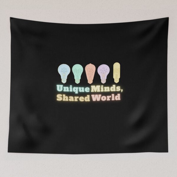Item preview, Unique Minds Shared World – Neurodiversity Awareness designed and sold by YAKOUT-STUDIO.