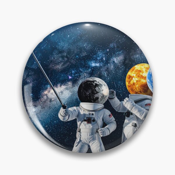 Item preview, Selfie at the Edge of the Galaxy: Planet-Faced Astronauts designed and sold by DannyVerse.