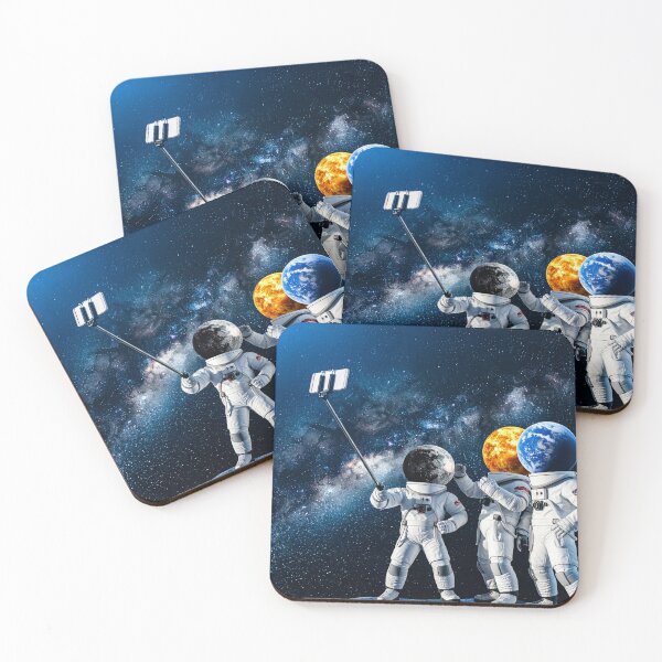 Item preview, Selfie at the Edge of the Galaxy: Planet-Faced Astronauts designed and sold by DannyVerse.