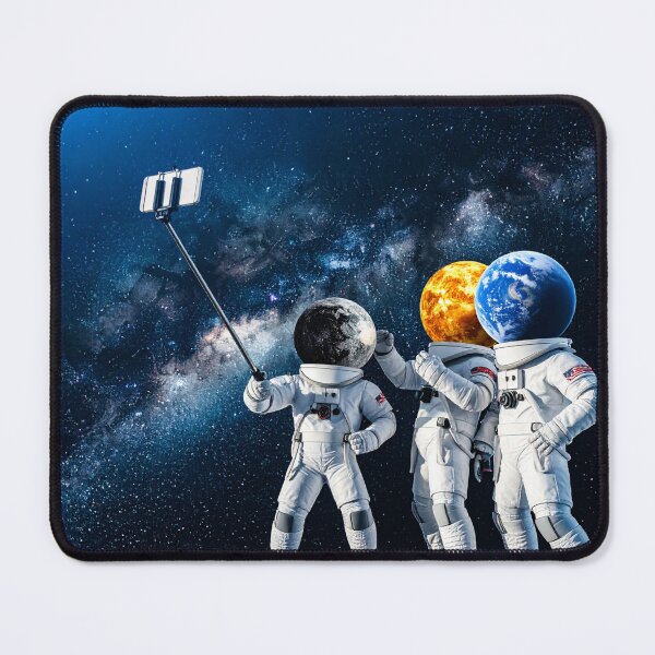 Item preview, Selfie at the Edge of the Galaxy: Planet-Faced Astronauts designed and sold by DannyVerse.