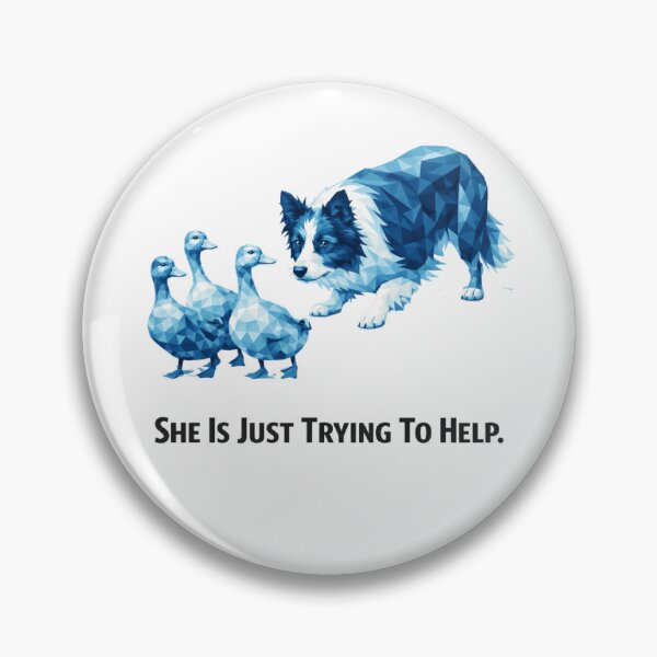 Item preview, She Is Just Trying To Help Border Collie Mom Shirt Funny Border Collie Dog Mom Gift designed and sold by PawMuse Studio.