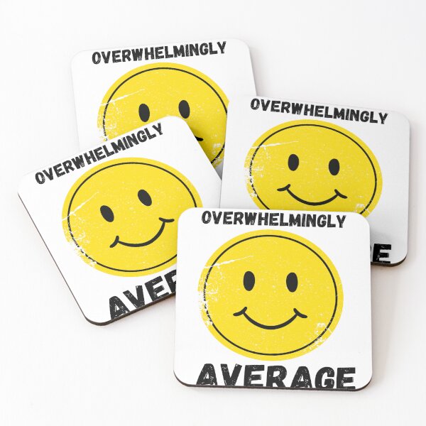 Item preview, Overwhelmingly Average Smiley Face  designed and sold by Dirt Road Digital.