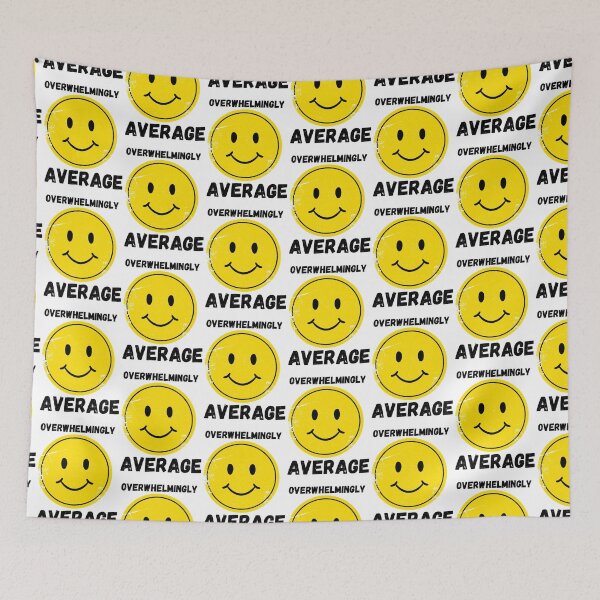 Item preview, Overwhelmingly Average Smiley Face  designed and sold by Dirt Road Digital.