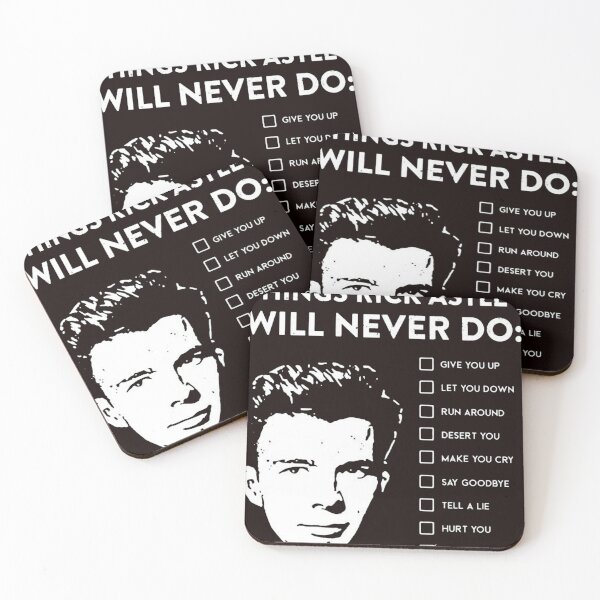 Item preview, Things Rick Astley Will Never Do  designed and sold by FlirtyDigital.