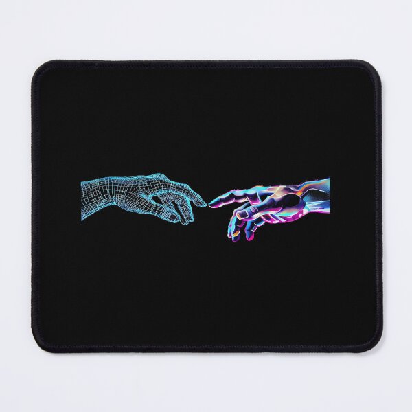 Item preview, Digital Meets Human – Futuristic Tech Connection Art for Innovators & AI Lovers designed and sold by Bright Nest Studio.