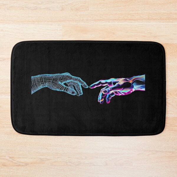 Item preview, Digital Meets Human – Futuristic Tech Connection Art for Innovators & AI Lovers designed and sold by Bright Nest Studio.