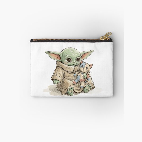 Item preview, BABY YODA WITH CAT PLUSHIE designed and sold by LIS AND MELIVERSO.