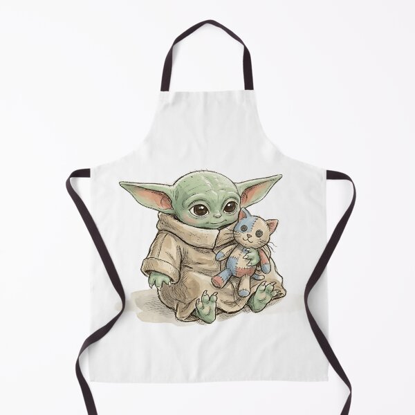 Item preview, BABY YODA WITH CAT PLUSHIE designed and sold by LIS AND MELIVERSO.