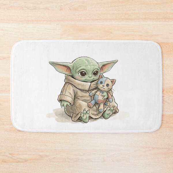 Item preview, BABY YODA WITH CAT PLUSHIE designed and sold by LIS AND MELIVERSO.
