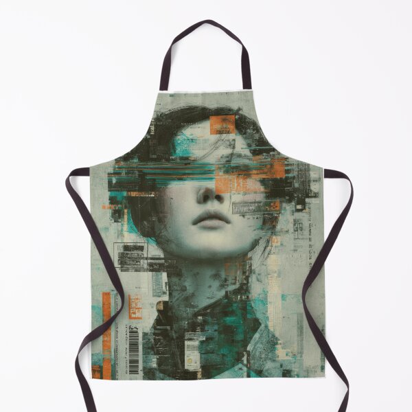Item preview, Tech Noir Biotech Dream Cyberpunk AI Portrait Glitch Art designed and sold by WartonnoArt.