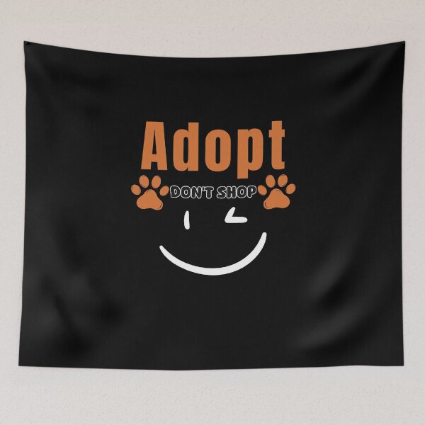 Item preview, Adopt Don’t Shop – Animal Rescue Awareness Design designed and sold by YAKOUT-STUDIO.