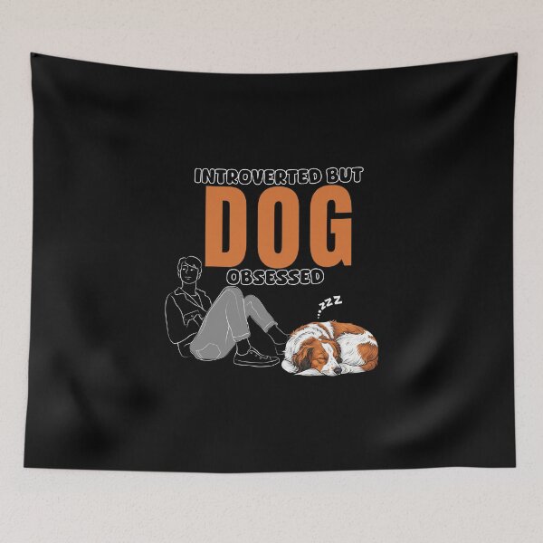 Item preview, Introverted But Dog Obsessed – Relatable Dog Lover Quote designed and sold by YAKOUT-STUDIO.