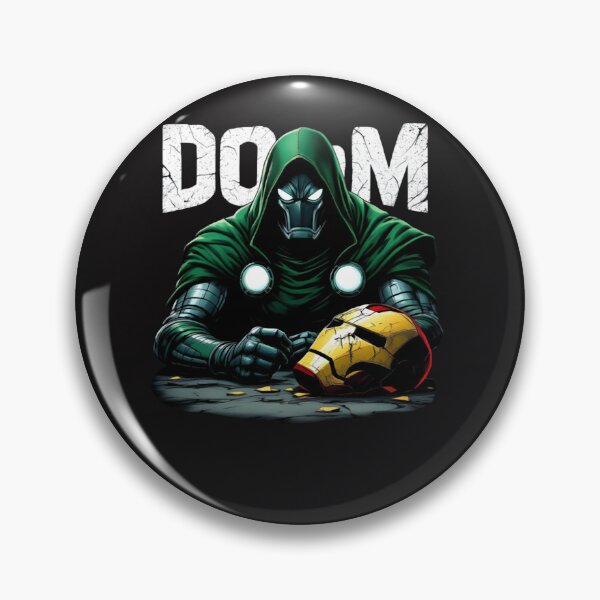 Item preview, Doctor Doom Supreme Over Iron Man – Dark Villain Art Tee designed and sold by A-JAMA.