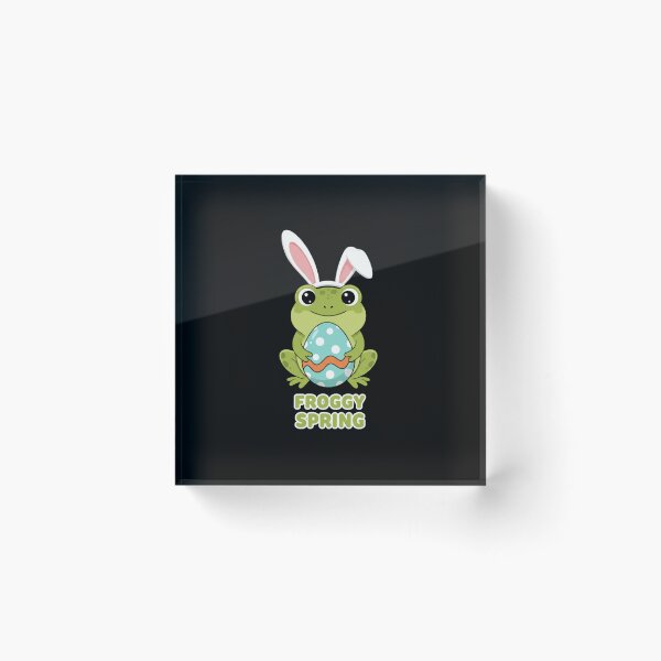 Item preview, Adorable Froggy Spring Bunny Ears Easter designed and sold by NatureUnleashed.