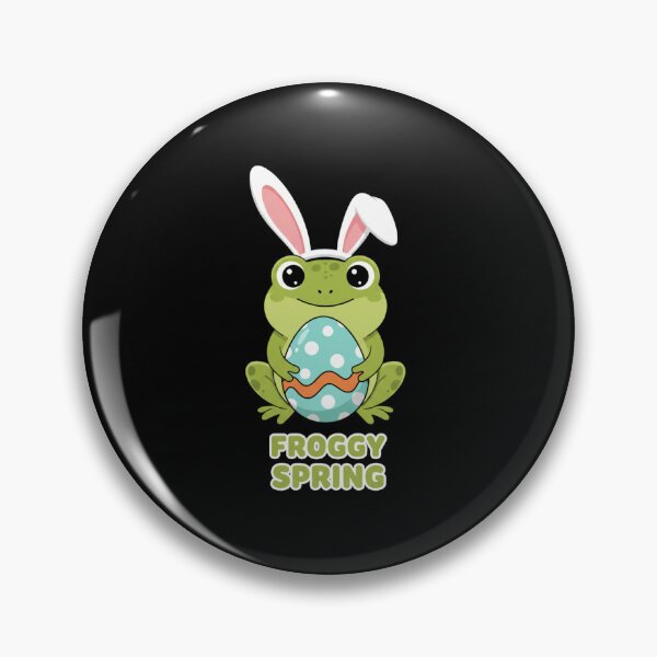 Item preview, Adorable Froggy Spring Bunny Ears Easter designed and sold by NatureUnleashed.
