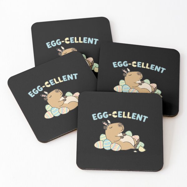 Item preview, Capybara Easter Egg-cellent Chilling Vibes designed and sold by NatureUnleashed.