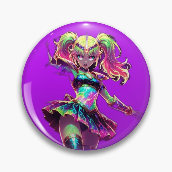 Item preview, Cyberpunk Magical Girl Overload – Neon Energy Aura & Explosive Glow designed and sold by RadaQueen.